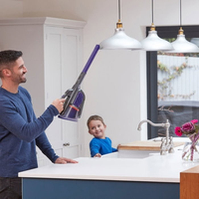 Aspirador de mano black & decker bhhv520bfp sin bolsa negro, violeta