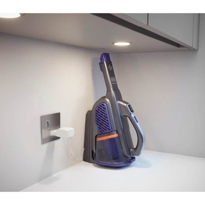 Aspirador de mano black & decker bhhv520bfp sin bolsa negro, violeta