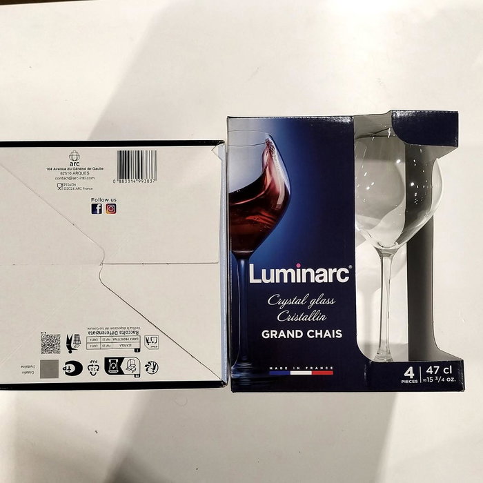 Luminarc Pack de 4 Copas de Vino Grand Chais 47 cl