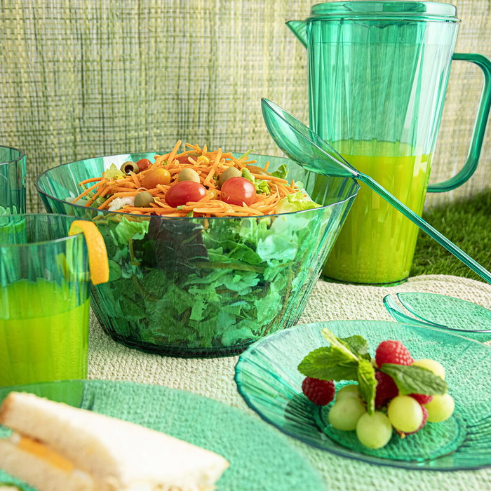 Ensaladera Quid Iris Verde Plástico Ø 25 cm (12 Unidades) Ensaladera Quid Iris Verde Plástico Ø 25 cm (12 Unidades)