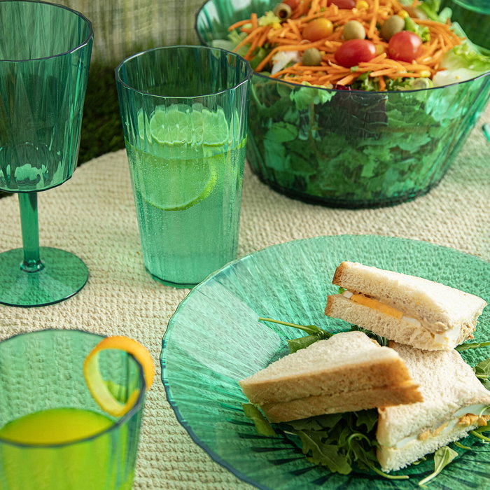 Ensaladera Quid Iris Verde Plástico Ø 25 cm (12 Unidades) Ensaladera Quid Iris Verde Plástico Ø 25 cm (12 Unidades)