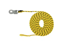 Safetop Línea de vida horizontal poliéster 10,5 mm con mosquetón 5 m