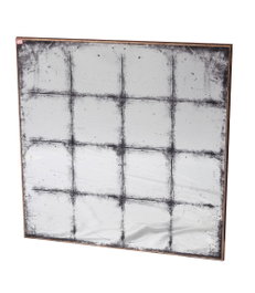 DKD Home Decor Espejo Ventana Envejecido Metal y Cristal