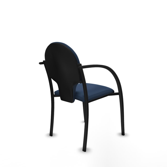 PIQUERAS Y CRESPO Silla Hellín Azul Marino con Brazos Fijos PIQUERAS Y CRESPO Silla Hellín Azul Marino con Brazos Fijos
