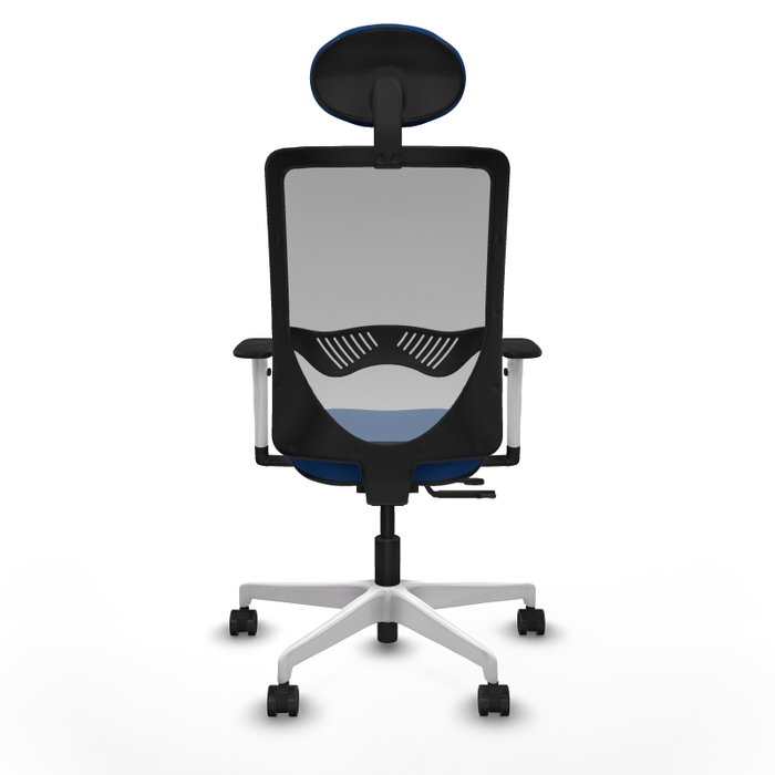 PIQUERAS Y CRESPO Silla de oficina Zulema Azul y Gris con Mecanismo Sincro/Traslack