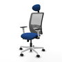 PIQUERAS Y CRESPO Silla de oficina Zulema Azul y Gris con Mecanismo Sincro/Traslack
