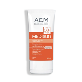 Medisun, Protección solar, Hidratante con color, Luz, SPF 50+, 40 ml