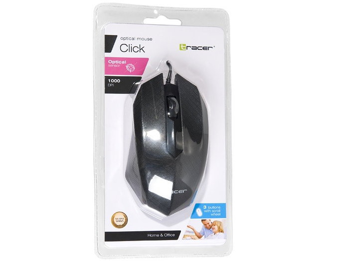 Tracer Click Mouse Óptico USB Negro 1000 DPI