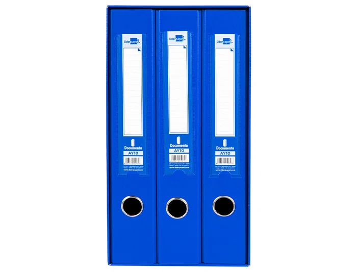 Liderpapel Módulo Archivador Folio 2 Anillas Mixtas 40mm Azul