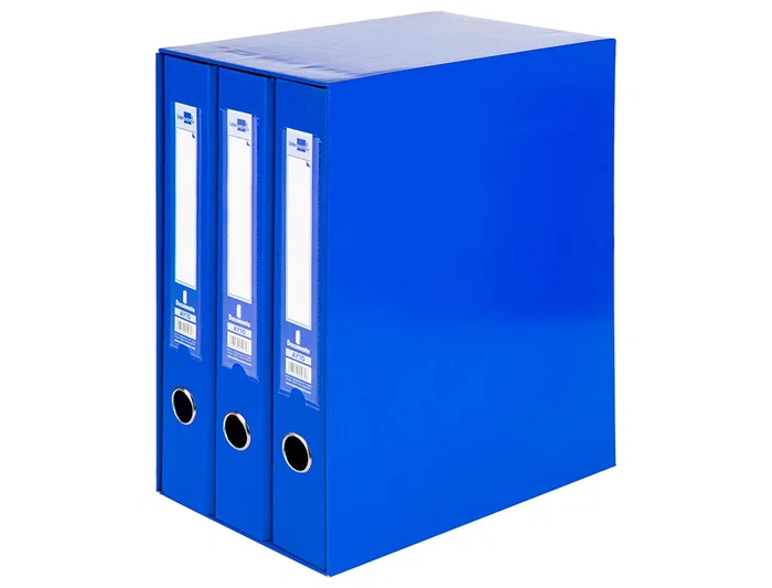 Liderpapel Módulo Archivador Folio 2 Anillas Mixtas 40mm Azul