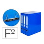 Liderpapel Modulo 3 Archivador Folio 2 Anillas Mixtas 40mm Azul