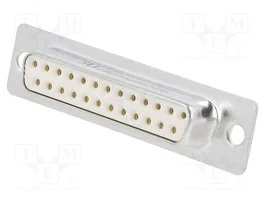 HARTING Conector D-Sub de 25 pines hembra para transferencia de datos