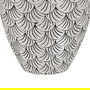 Jarrón Negro-Blanco Poliresina 29 X 15 X 76 cm