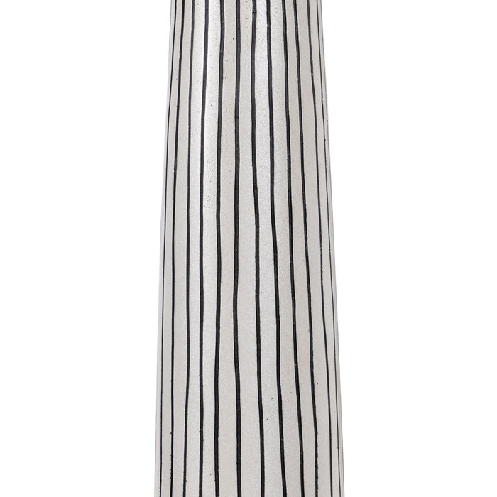 Jarrón Negro-Blanco Poliresina 29 X 15 X 76 cm