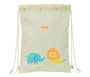 Bolsa Mochila con Cuerdas Safta Selva Blanco 26 x 34 x 1 cm