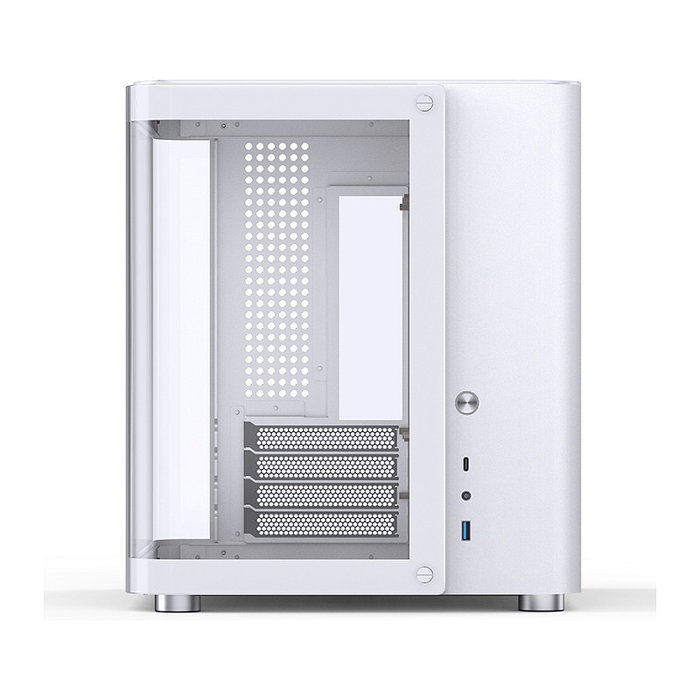 Jonsbo TK-1 2.0 Micro-ATX Gehäuse, Tempered Glass - blanco