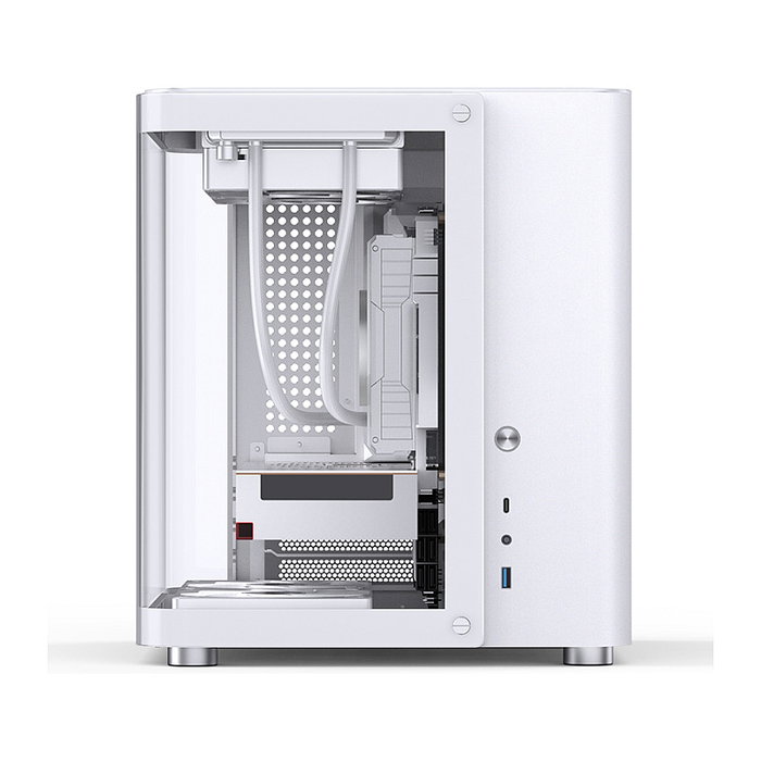 Jonsbo TK-1 2.0 Micro-ATX Gehäuse, Tempered Glass - blanco