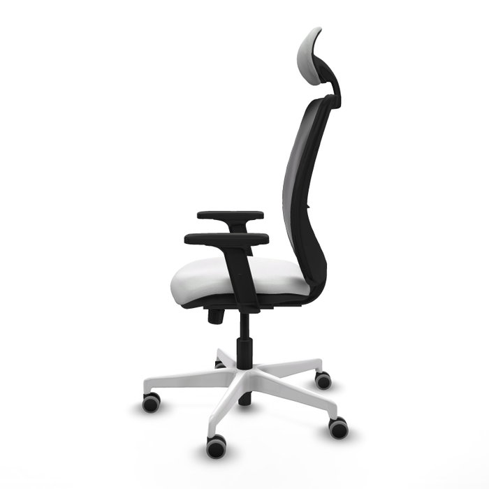 PIQUERAS Y CRESPO Silla de oficina Zulema con Mecanismo Sincro Blanco y Negro