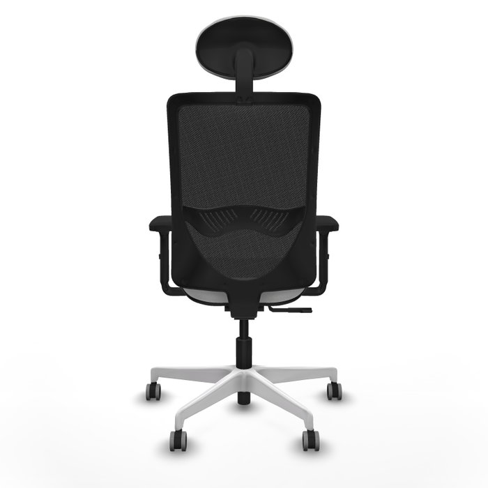 PIQUERAS Y CRESPO Silla de oficina Zulema con Mecanismo Sincro Blanco y Negro
