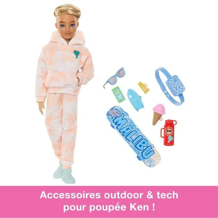 Barbie Ken, la mejor amiga de sus sueños - JDD75 Muñeca con 11 puntos de articulación y 9 accesorios Barbie Ken, la mejor amiga de sus sueños - JDD75 Muñeca con 11 puntos de articulación y 9 accesorios