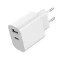 Gembird TA-UC-2AC12-01 Cargador USB-C y USB-A 12W Blanco
