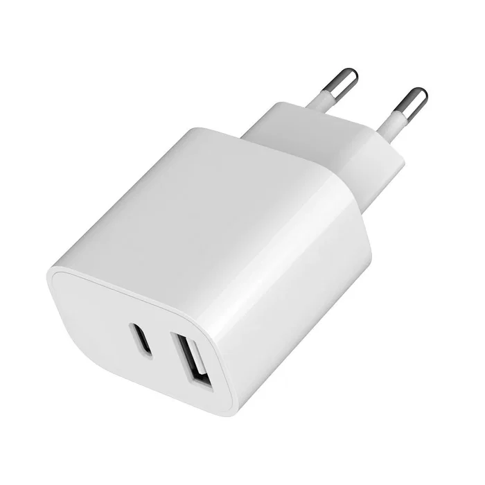 Gembird TA-UC-2AC12-01 Cargador USB-C y USB-A 12W Blanco