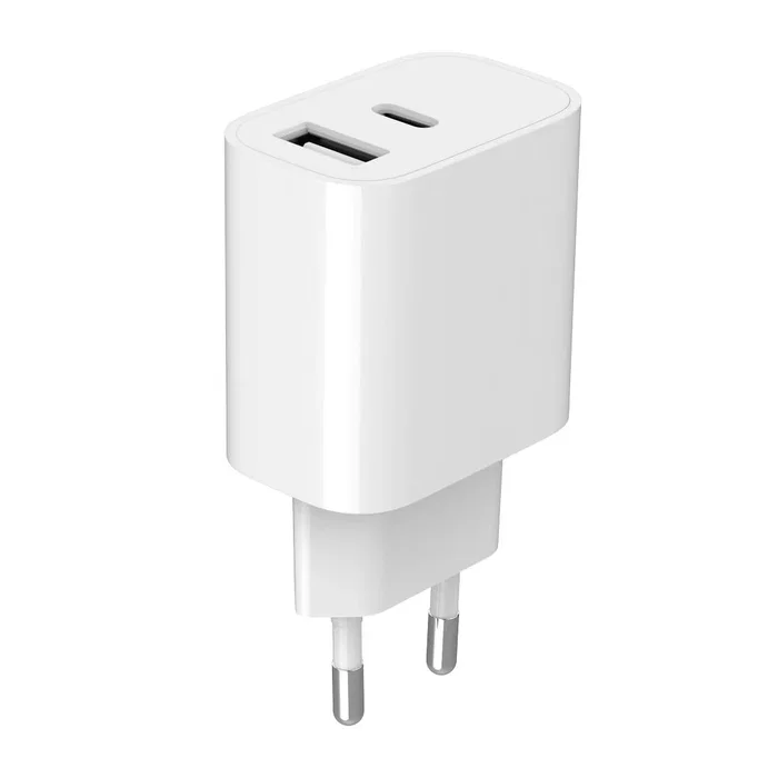 Gembird TA-UC-2AC12-01 Cargador USB-C y USB-A 12W Blanco