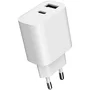 Gembird TA-UC-2AC12-01 Cargador USB-C y USB-A 12W Blanco