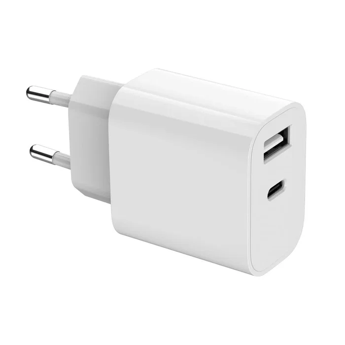 Gembird TA-UC-2AC12-01 Cargador USB-C y USB-A 12W Blanco