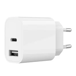 Gembird TA-UC-2AC12-01 Cargador USB-C y USB-A 12W Blanco