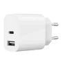 Gembird TA-UC-2AC12-01 Cargador USB-C y USB-A 12W Blanco