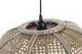 DKD Home Decor Lámpara de Techo de Ratán 46,5x46,5x18 Marrón y Negro