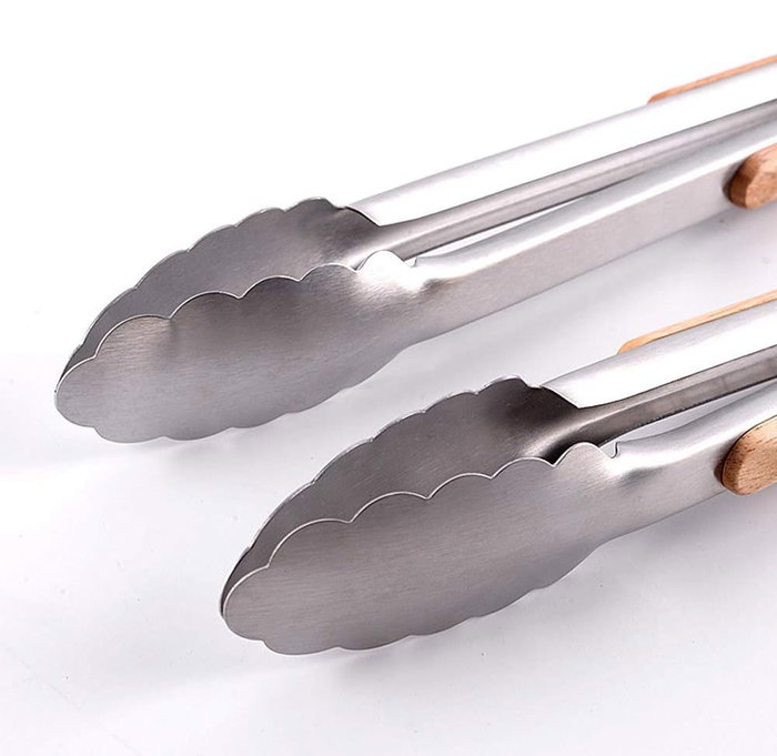Inde Pinzas Barbacoa Wood 23 cm Algon Bbq (24 Unidades)
