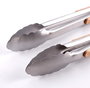 Inde Pinzas Barbacoa Wood 23 cm Algon Bbq (24 Unidades)