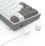 Redragon Castor Pro K631RGB-PRO-WG Mouse Inalámbrico Blanco Gaming con Retroiluminación RGB
