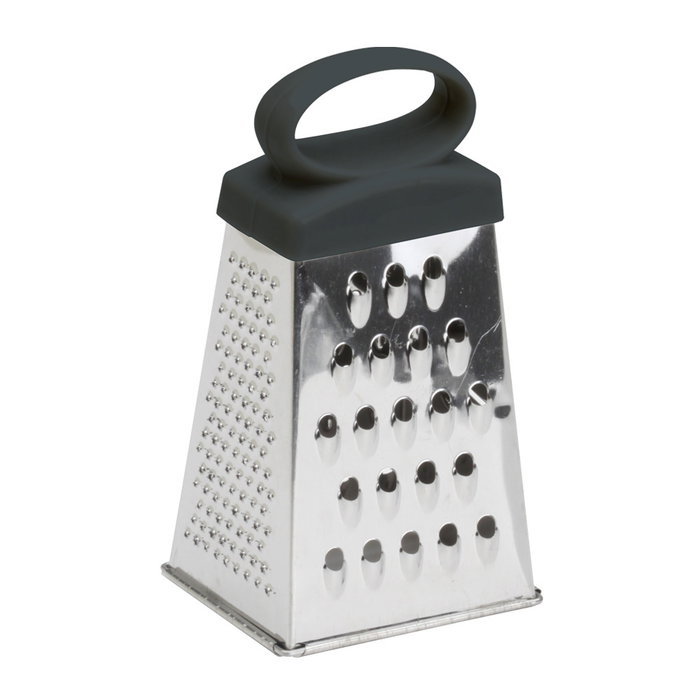 Cook Concept Rallador 4 Caras Acero Inoxidable y Plástico 12 cm Colores Surtidos para Cocina