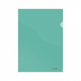Dosier Angulo Recto Dohe Pp Cristal 120Μ A4 Verde Paquete De 10