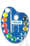 MILAN Estuche de 12 Acuarelas de Colores Surtidos con Pincel