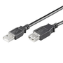 EWENT EC1012 Cable USB 2.0 de 1,8 m, Conectores USB A Macho a Hembra, Color Negro