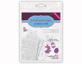 Scrapbook Adhesives by 3L Adhesivo espuma 3D formas de pascua blanco 32u.