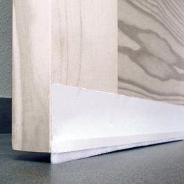 Burcasa Burlete de PVC Bajo Puerta Flexible 1m Blanco