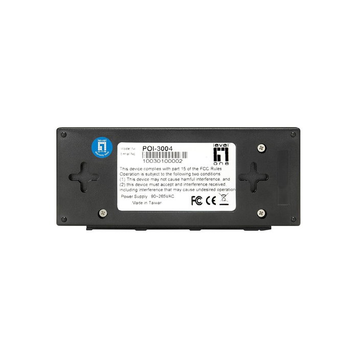 Level One POI-3004 Inyector Gigabit PoE 30W Negro