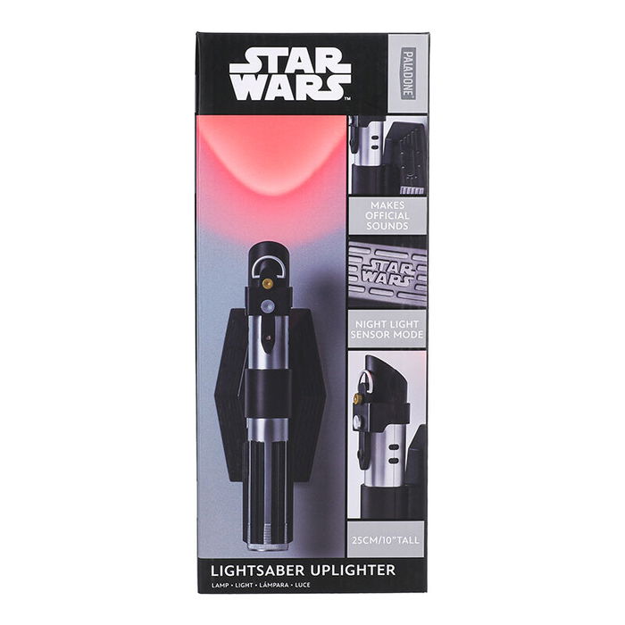 Paladone Lámpara para Pared Star Wars - Sable Láser Darth Vader, Luz Decorativa, 25.2 cm