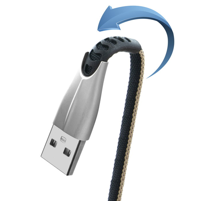 Be Mix Cable Carga 6A Tipo C Colección High Tech Metal 148