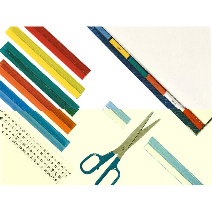 ESSELTE Índice de Plástico Banda Adhesiva de 20 cm Colores Surtidos ESSELTE Índice de Plástico Banda Adhesiva de 20 cm Colores Surtidos