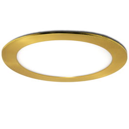 Placa LED Circular Dorado 12W 1200Lm 2700K