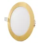 Placa LED Circular 12W 1200Lm 2700K Dorado Ultrafina [GL-CL-R12N-G-WW]