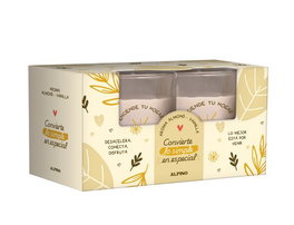 ALPINO Vela Alpino Lovely Home Almond & Vainilla 120g Pack de 2