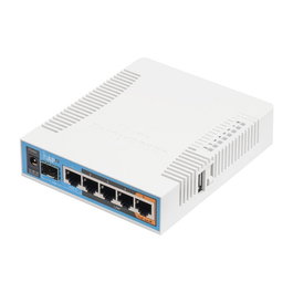 MikroTik RB962UiGS-5HacT2HnT hAP ac Router Inalambrico Gigabit WiFi Doble Banda 2.4 y 5 GHz 500 Mbps 5 Puertos LAN 1 USB PoE