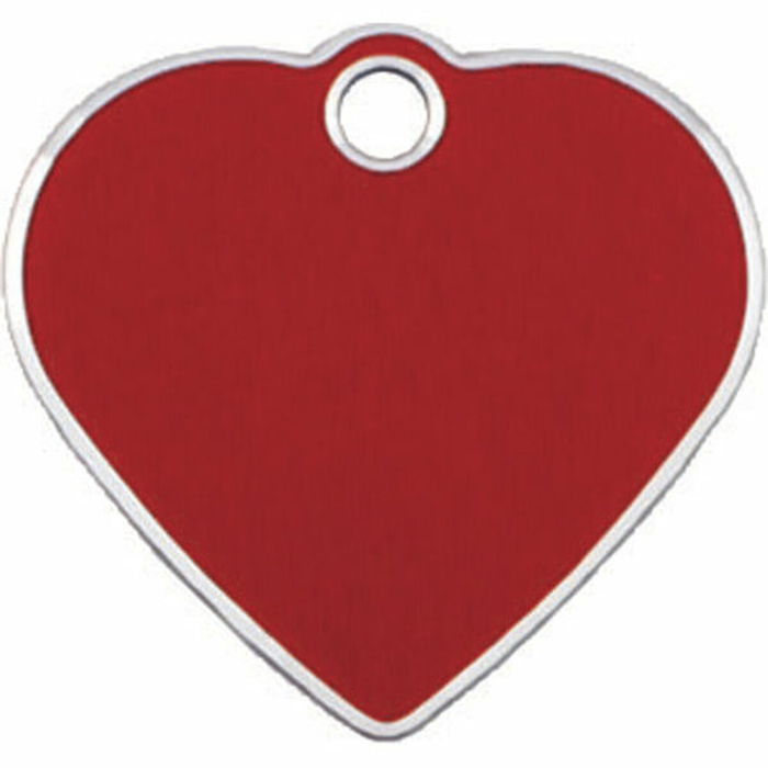 Placa identificativa para collar Imarc Heart Rojo
